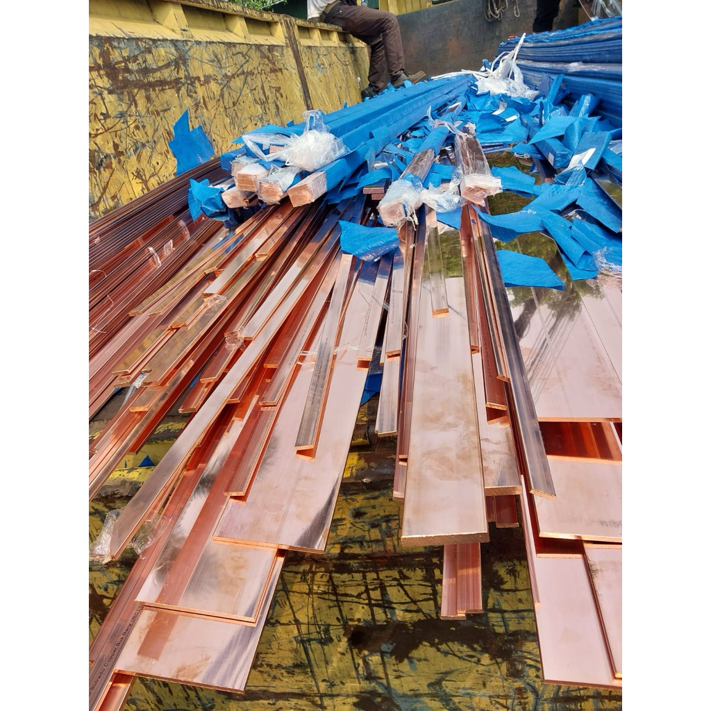 plat strip tembaga busbar import 10mm x 80mm x 1000mm