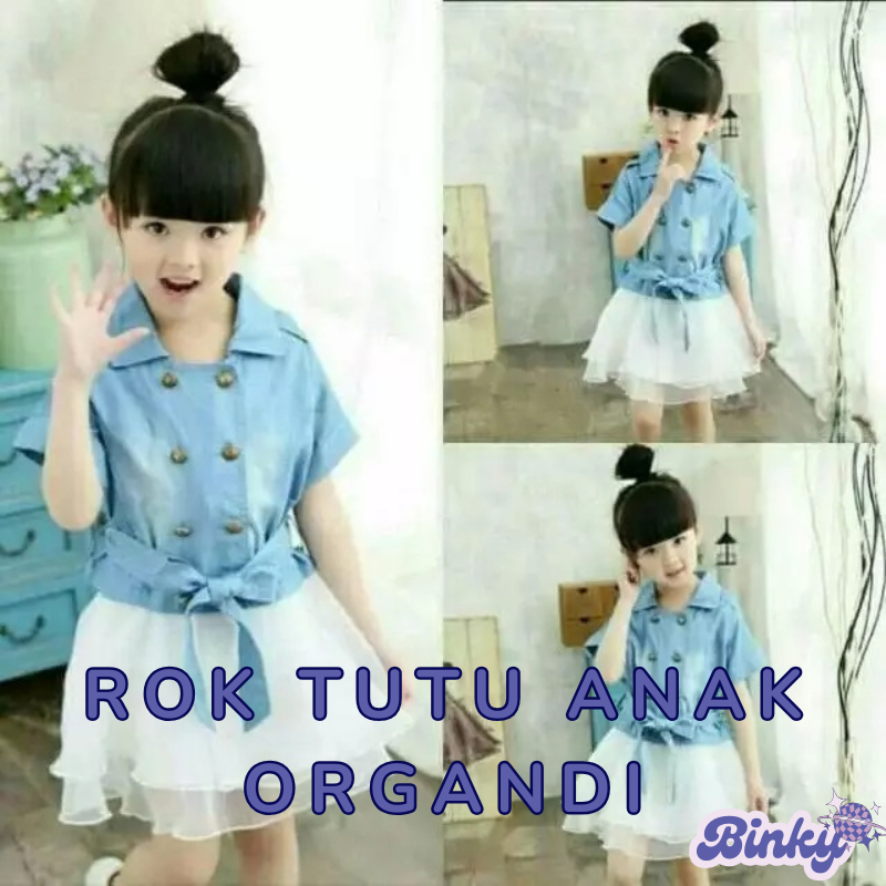 Rok Tutu Anak Pesta – Bahan Organdi/Organza, Elegan & Mengembang
