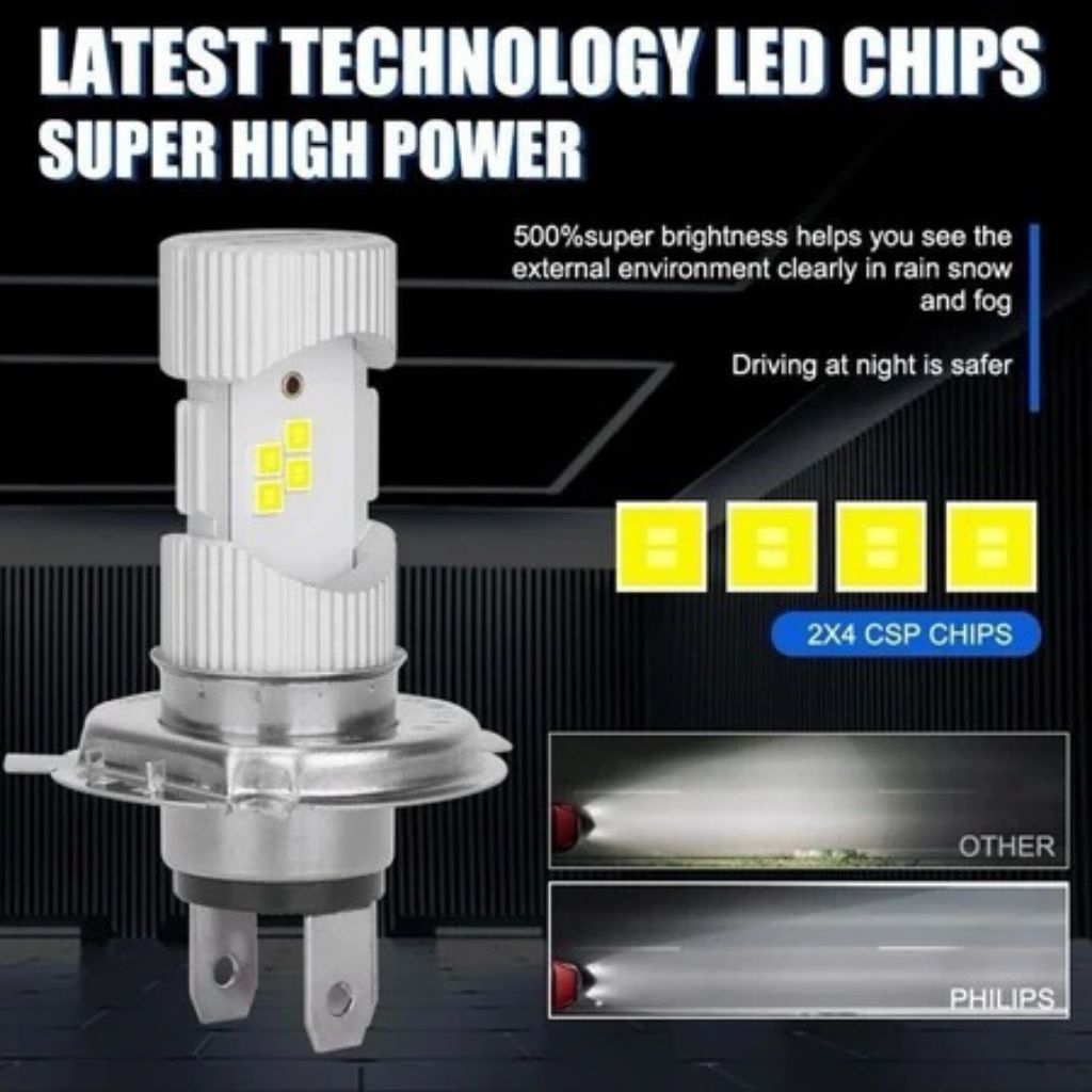 LAMPU LED MOTOR PHILIPS 8 LED HL HS1 H4 Universal
