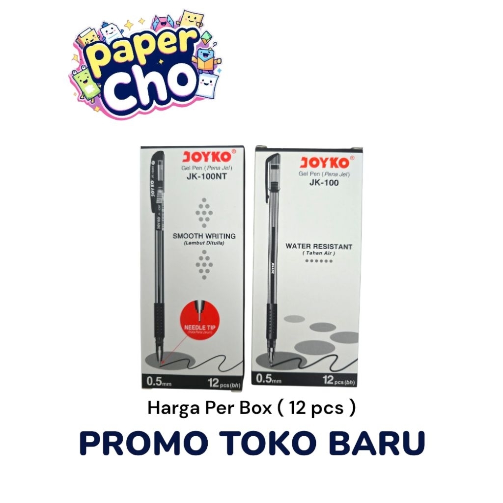 

[ 1 Lusin ] Gel Pen / Pena / Pena Jel Joyko JK-100 / JK-100 NT / JK 100 / JK 100 NT