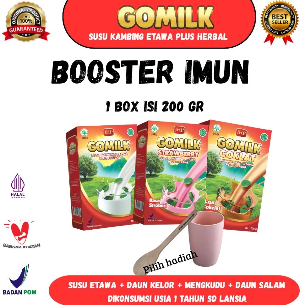 

( Paket 3 box ) GOMILK SUSU KAMBING ETAWA PLUS HERBAL