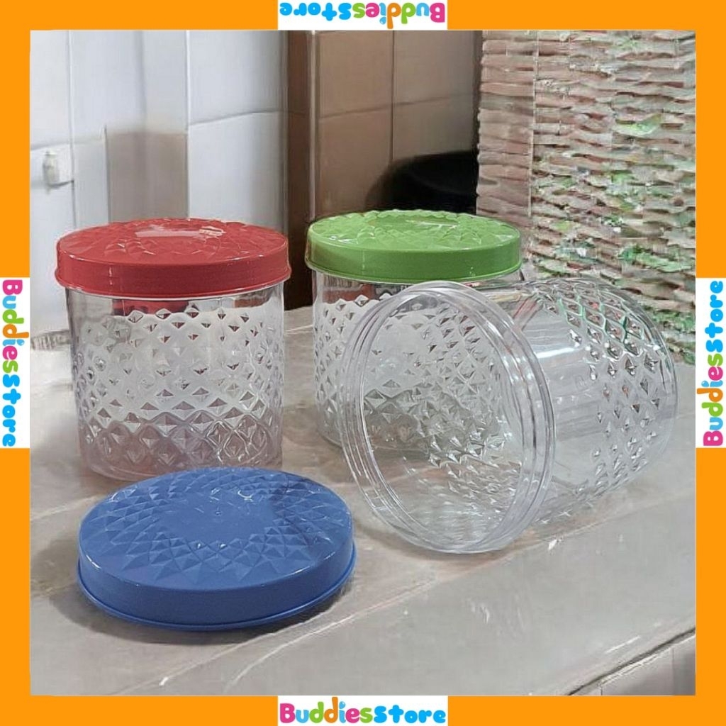 Toples Bening Ruby 900 ml / Toples Makanan Cemilan / Toples Serbaguna