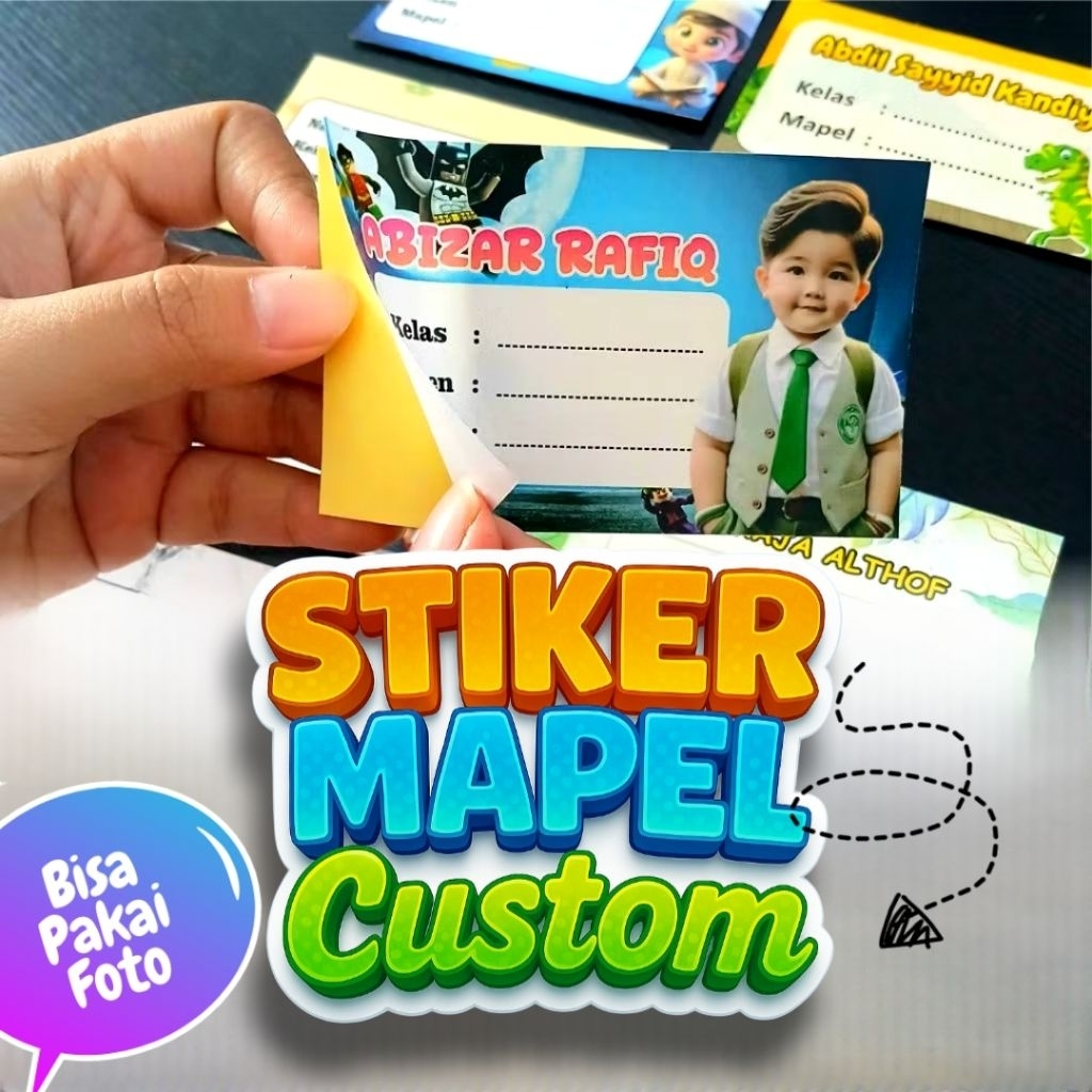 

25 PCS STIKER MAPEL / STIKER NAMA / STIKER MATA PELAJARAN