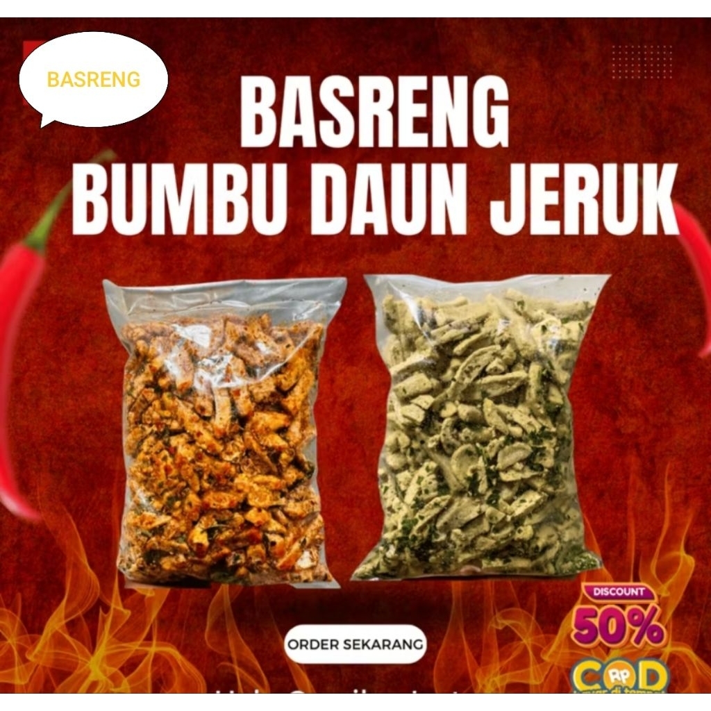 

BASRENG PEDAS DAUN JERUK 1KG DAN ORIGINAL BASRENG ENAK VIRAL