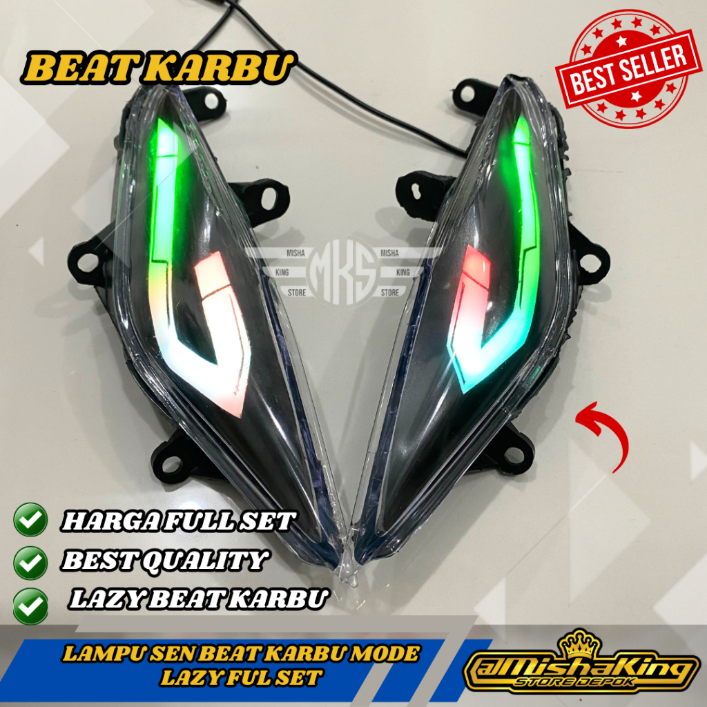 BEAT KARBU SEIN SEN DEPAN HONDA BEAT KARBU RUNNING SENJA RGB LAZY