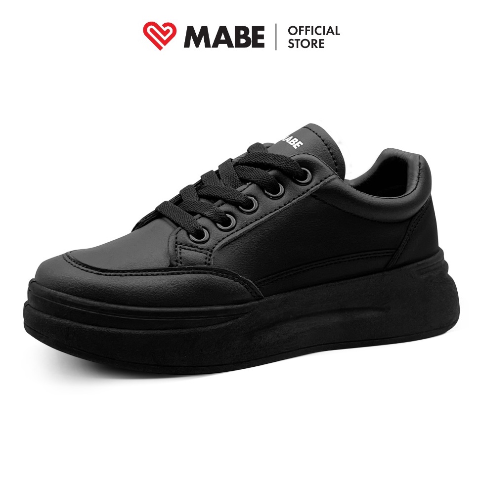 KODE G77P MABE Rose Sepatu Sekolah Kerja Hitam Sneakers Kets Wanita Casual Korea Sport Shoes Black W