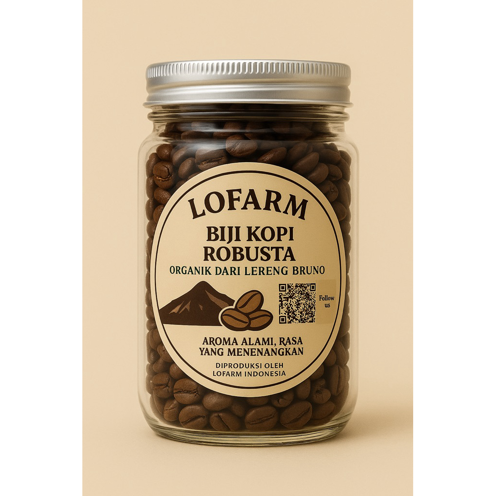 

LOFARM Biji Kopi Robusta Mentah – Organik dari Lereng Bruno