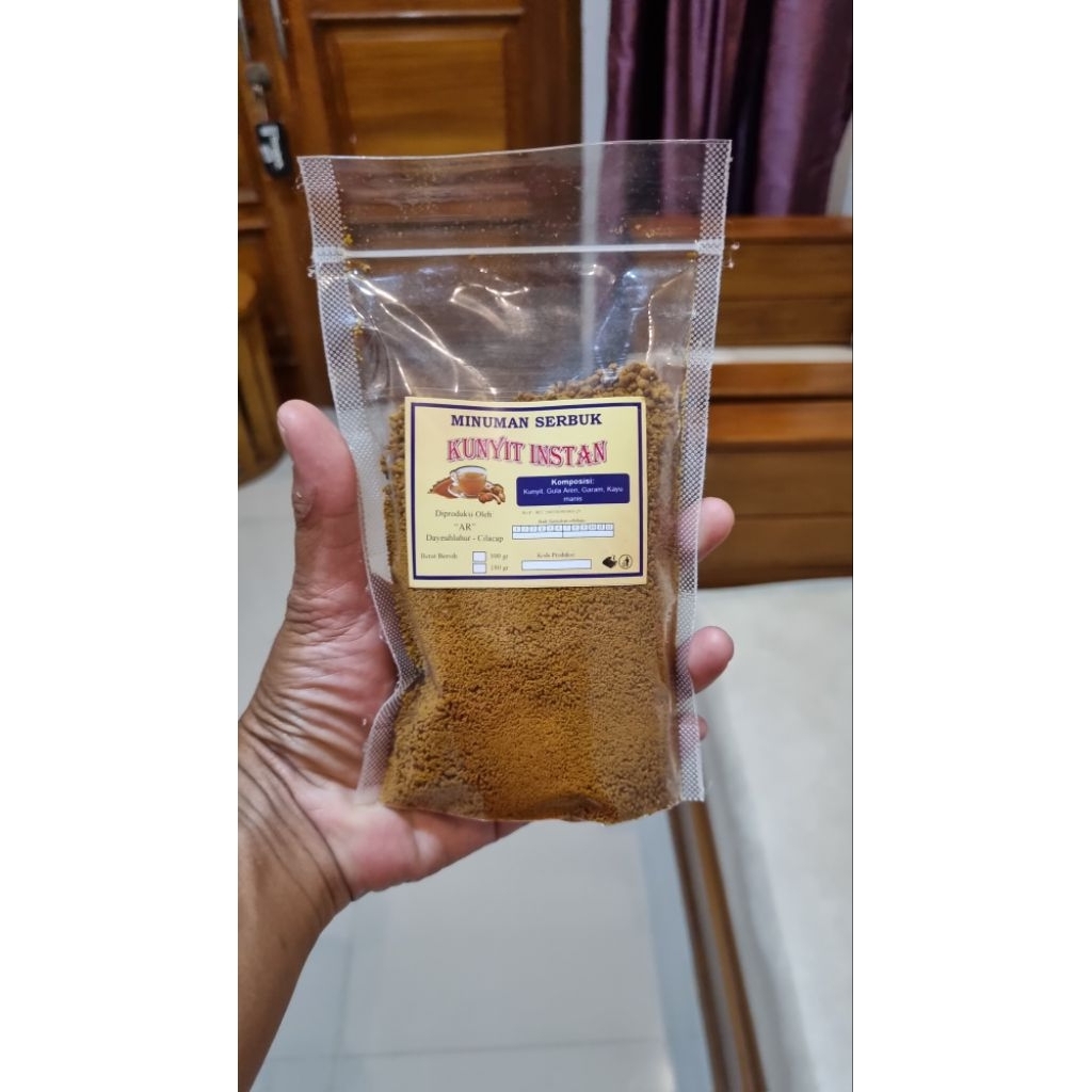 

kunyit instan / kunyit dan gula aren asli / minuman serbuk kunyit / koneng gede asli / obat magh, dan lambung. 100gram