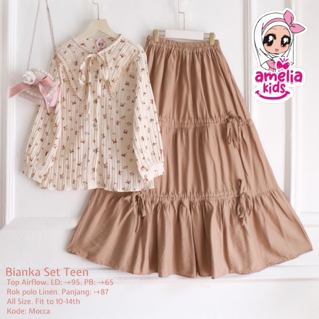 (( New ARRIVAL )) SAERA MUTIA TIFANY BIANCA  BAJU MUSLIM SETELAN ANAK 10-14 TAHUN   SELSA ZAHRA  SET