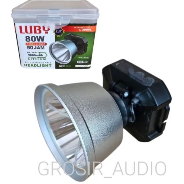 SENTER KEPALA LUBY L299 8w 2888 2W LUBY 299 LUBY 8W SENTER CHARGE LUBY SENTER KEPALA LUBY 2888 SENTE