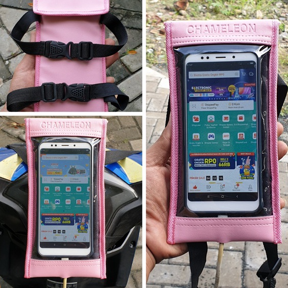 Baru holder hp motor WATERPROOF Holder HP STANG Motor tas Hp MOTOR Phone Holder Hp Motor HOLDER HP M