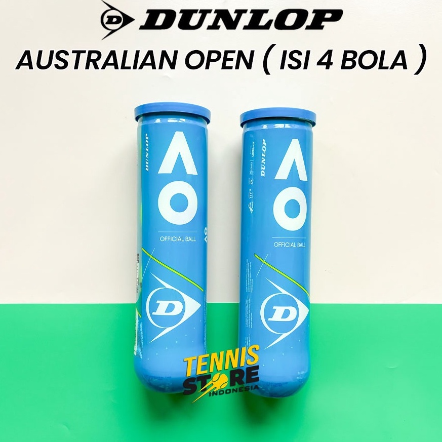 KODE M83X Bola Tenis Dunlop Australian Open AO isi 4  Tennis Dunlop