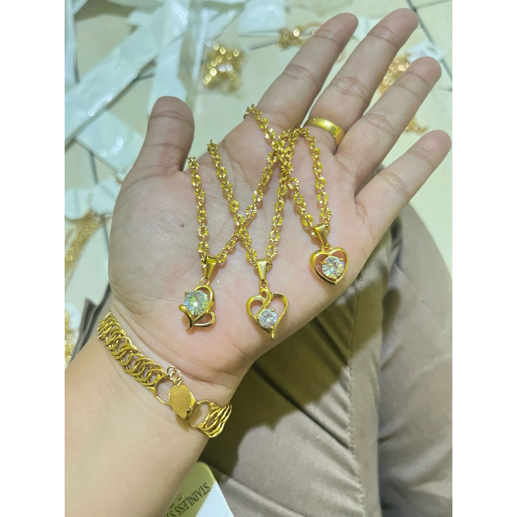 kalung rantai nori sinar jumbo stainless steel