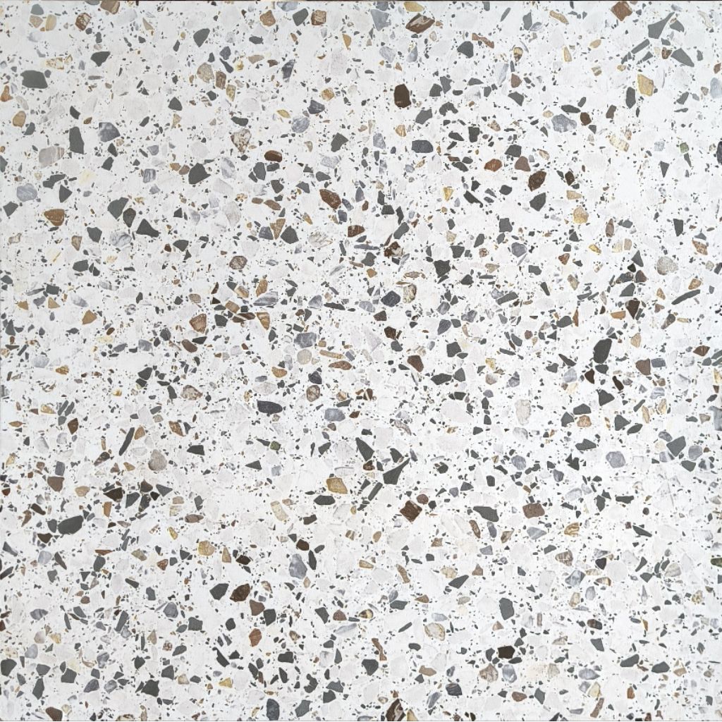 granite 60x60 motif terazo Venice white