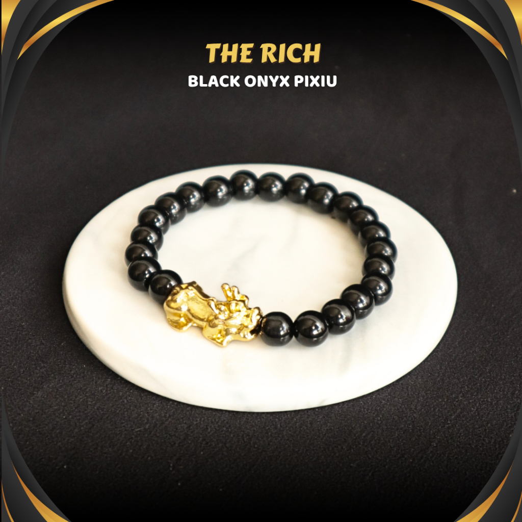 Gelang Cina China Pixiu Naga Emas ASLI 24k untuk Pria Wanita by RIZACRAFT