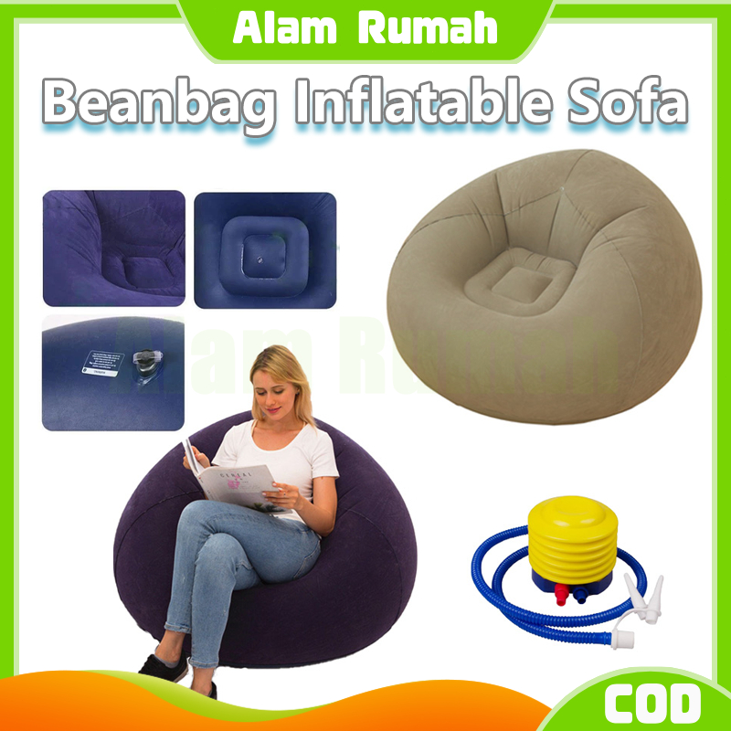 Beanbag Inflatable Sofa / Santai Angin Sofa  /Sofa Bentuk Bulat Big Ultra Bean