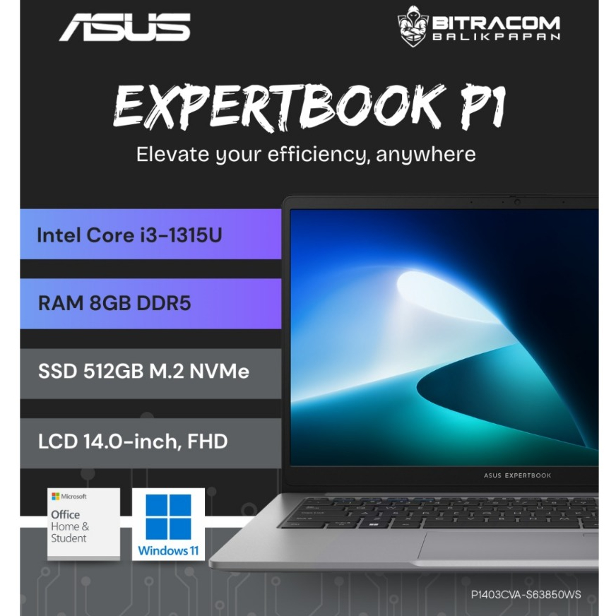 Laptop Asus Expertbook P1403CVA-S63850WS Intel Core i3