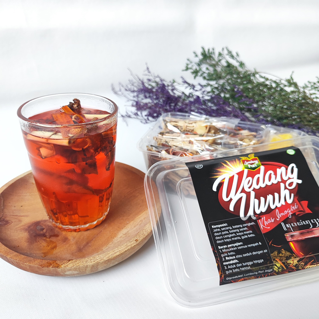 

Wedang Uwuh CELUP BOX TANPA GULA (isi 10) - Jahe, Secang, Sereh, rempah asli lokal khas Imogiri