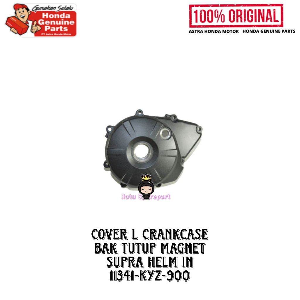 Cover Left Crankcase Honda Supra X Helm-in - 11341KYZ900 - Cover Left Crankcase Supra Helm-in - Cove