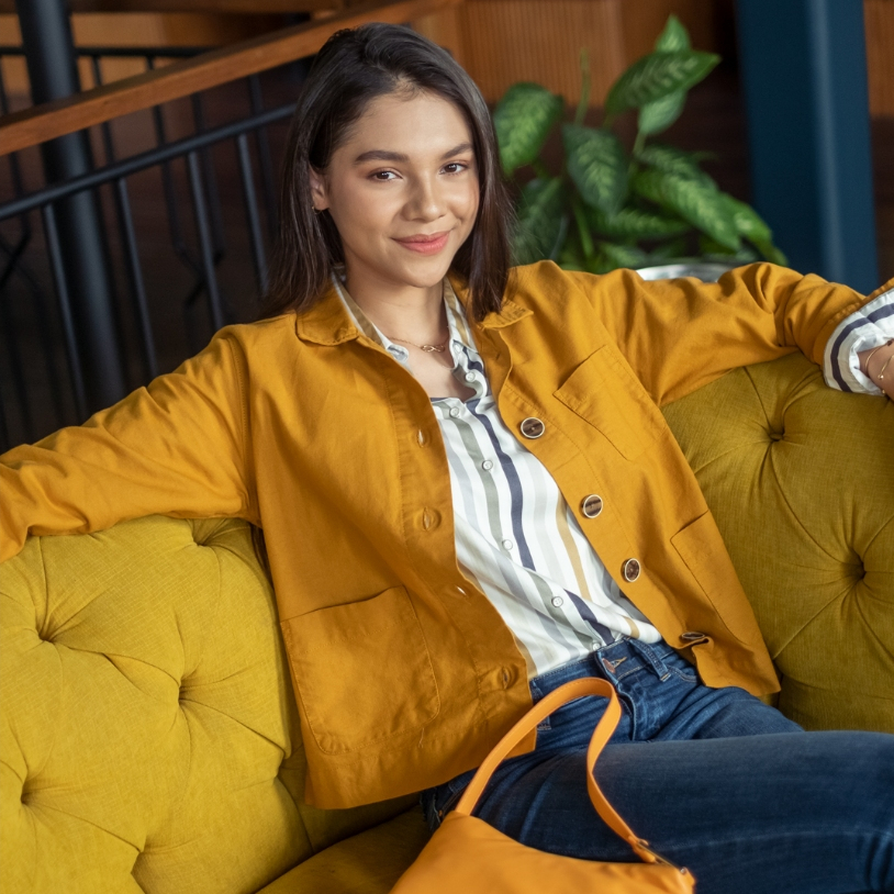 C2 Incaru Yellow Crop Outer Wanita