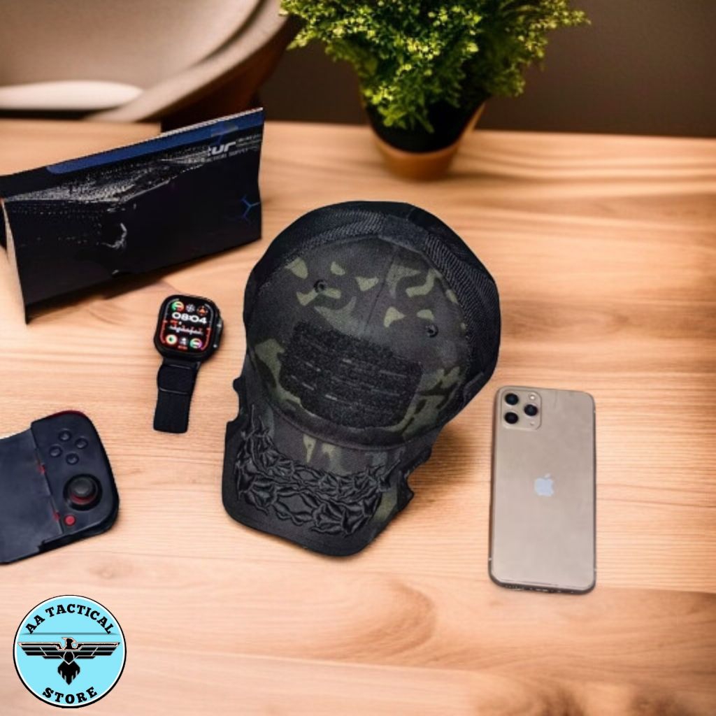 Topi Caps Tactical Urban Archer Perwira TNI AD Multicam Black Premium