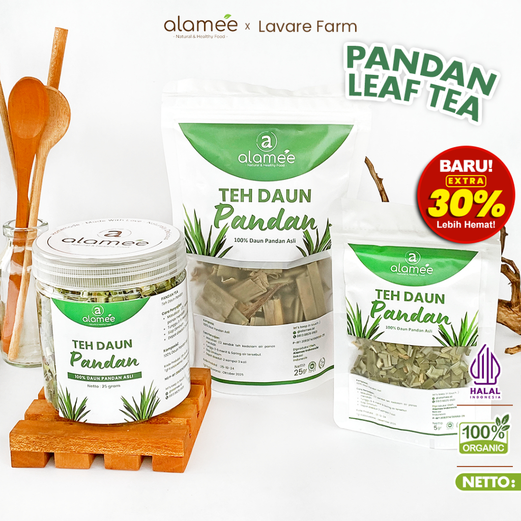 

Teh Daun Pandan Kering Leaf Tea Organik Daun pandan kering Premium All Varian