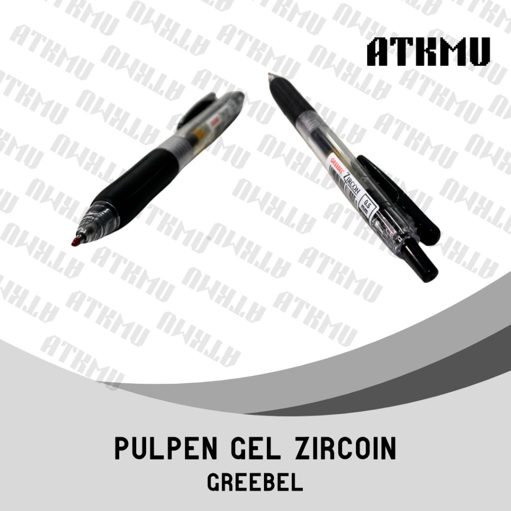

Greebel Pulpen Gel Zircon Bullet Tip GP-509 Hitam Isi 3 Pcs