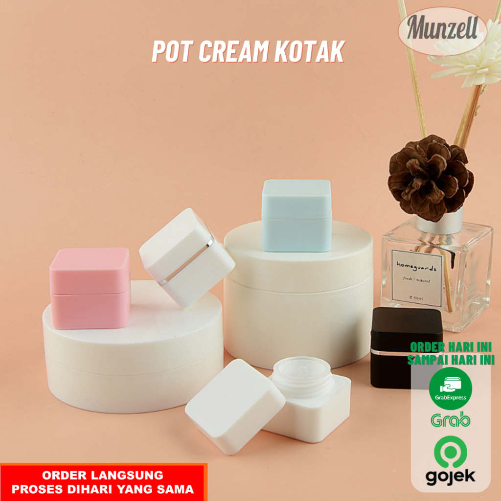 Pot Cream Kotak Paste KB Plastik  Skin Care Moisturizer Serum Botol Krim Kosong Kosmetik Packaging