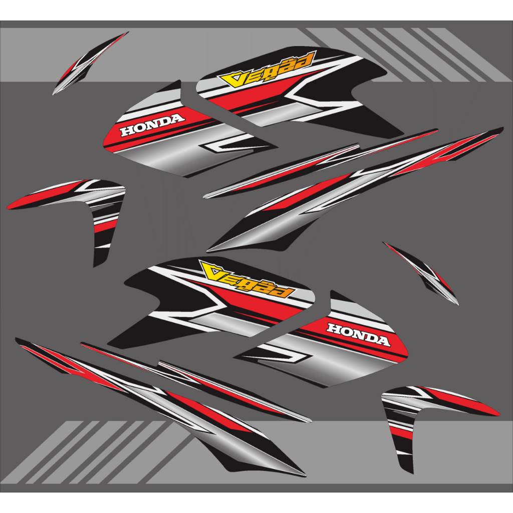 STIKER STRIPING VARIASI HONDA VERZA LAMA TAHUN 2013-2017 GRAFIS 001