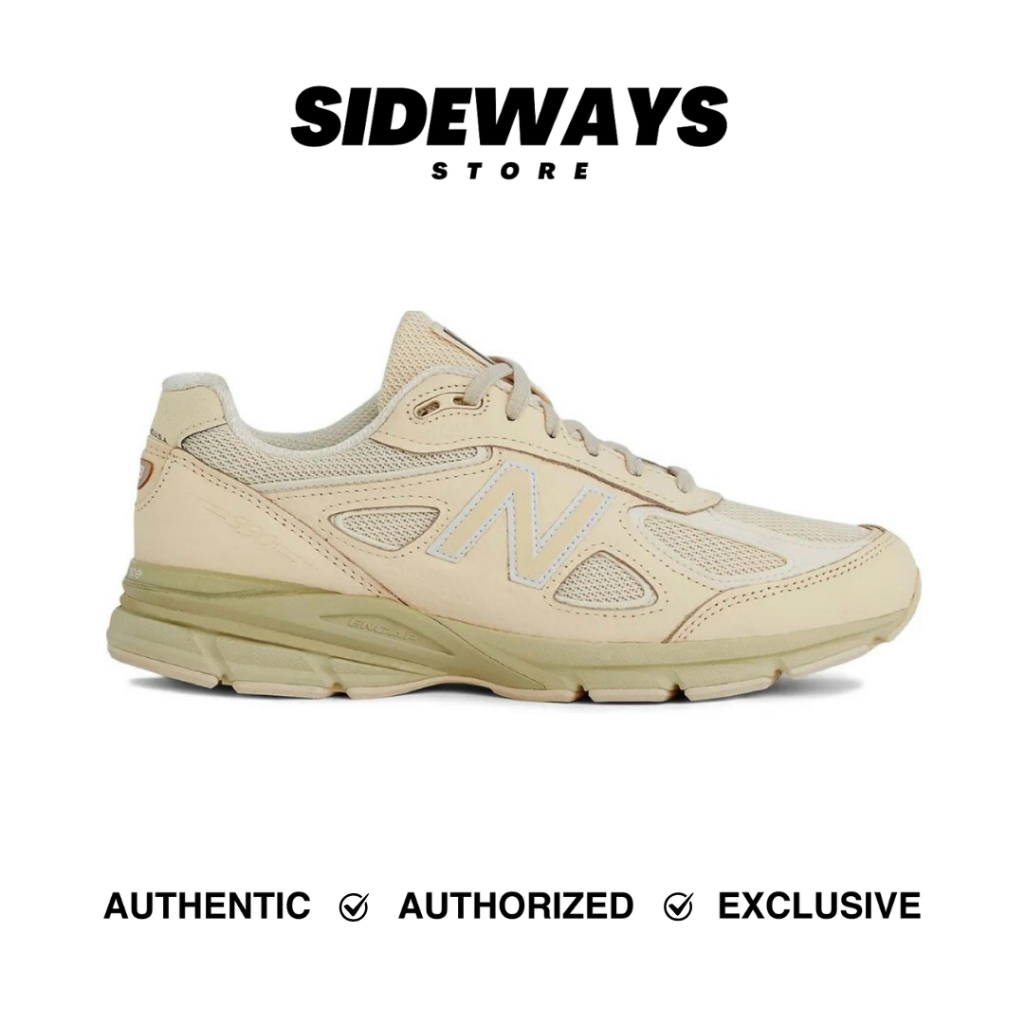 New Balance 990v4 Made In USA Cream Beige Macadamia Nut Morel (U990BO4) - 100% Original Guarantee