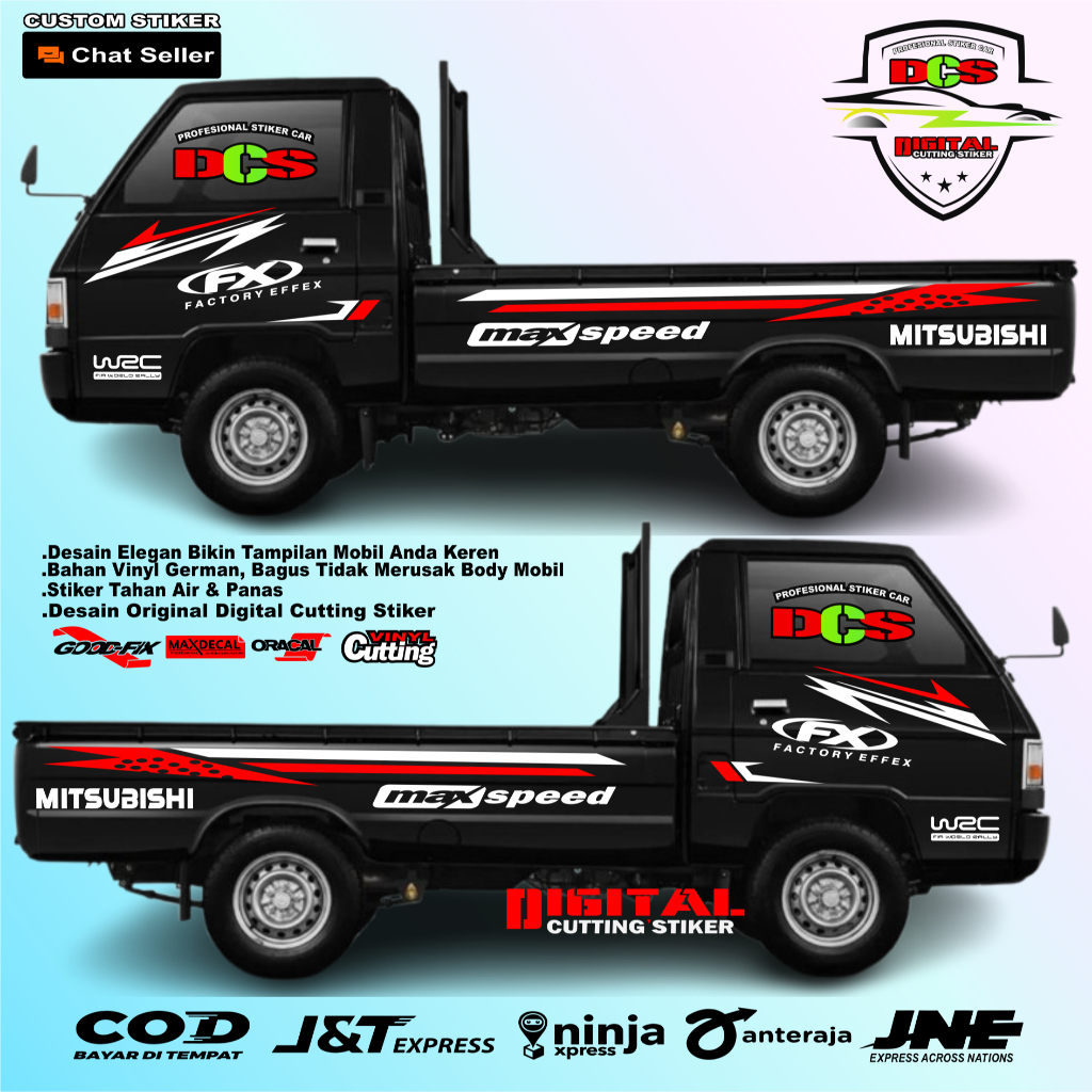 STIKER CUTTING MOBIL L300 STIKER LIST PROMO STIKER CUSTOM  BISA CUSTOM NAMA
