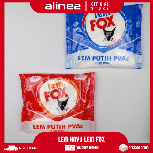 

Lem Kayu Super Kuat Lem Kayu Fox Putih PVAc untuk Plamur dan Kayu 350g