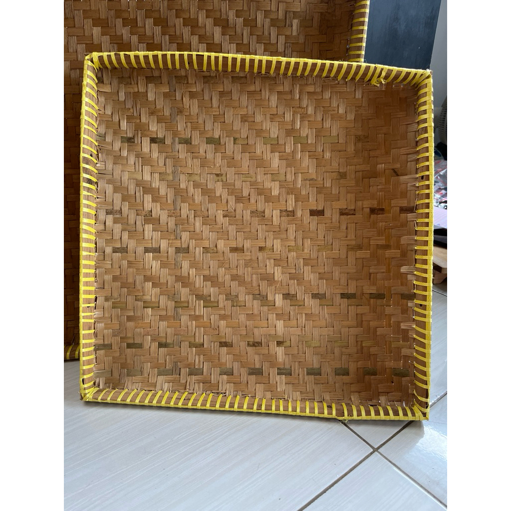 Tampah Kotak 35 X 35 Tampah Bambu Kotak