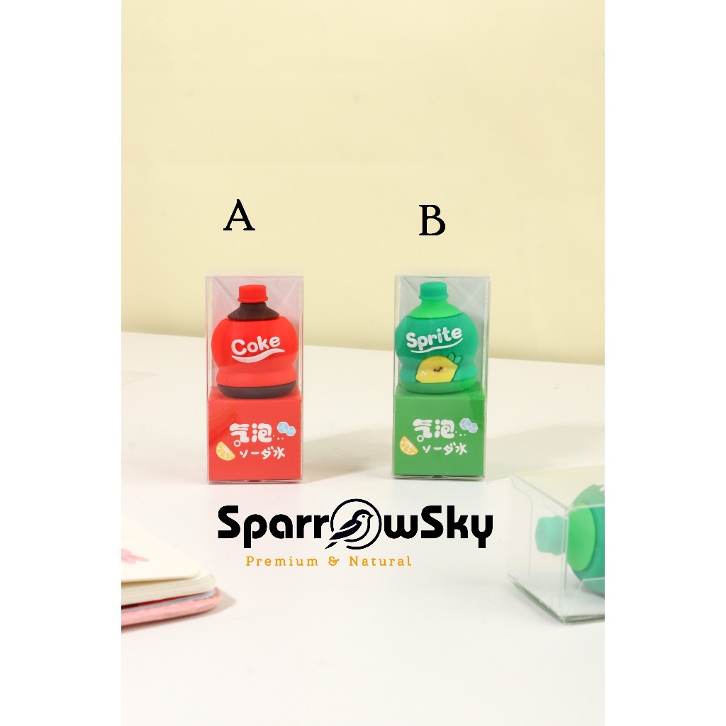 

SPARROW Rautan Pensil / Pencil Sharpener / Alat Tulis Karakter Lucu Cantik BUBBLE JUICE (7750)