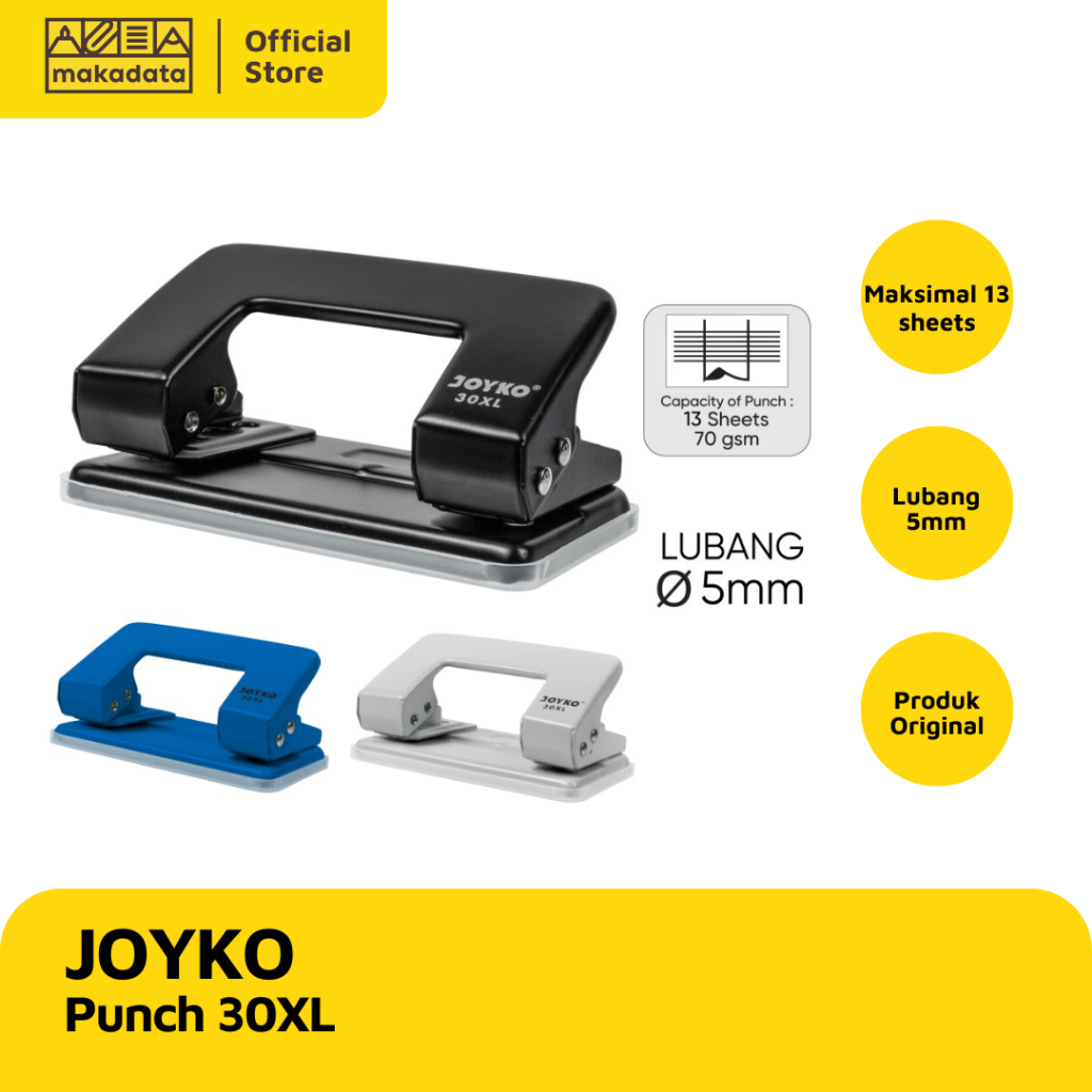 

PAPER PUNCH / PEMBOLONG KERTAS JOYKO 30XL (1 PCS) MURAH