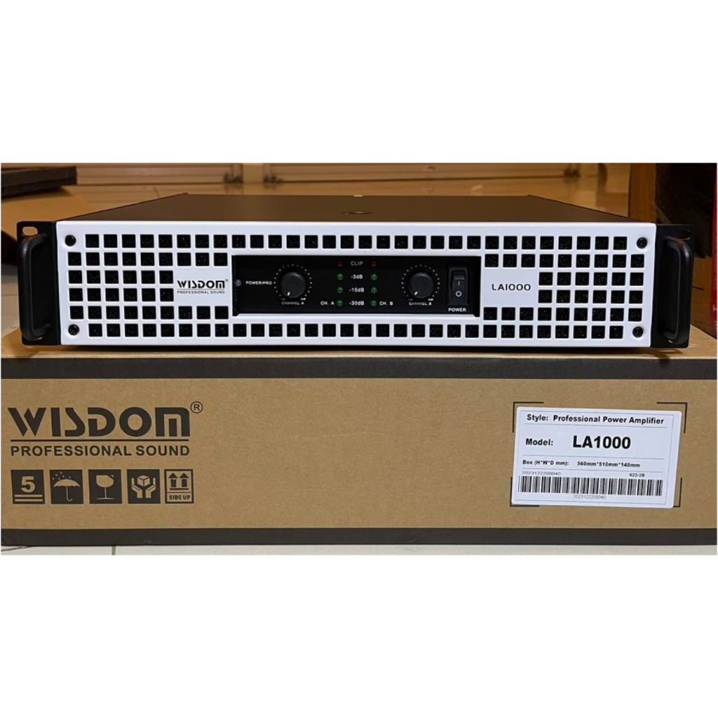 Power Amplifier Profesional Audio Wisdom LA 3000 / LA 2000 / LA 1000 — LA3000 / LA2000 / LA1000 – ORIGINAL GARANSI RESMI