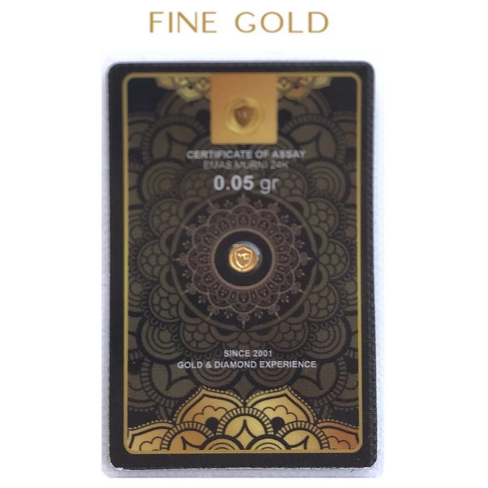 Logam Mulia Emas Mini Gold MiniGold 0,05 0.05 gram