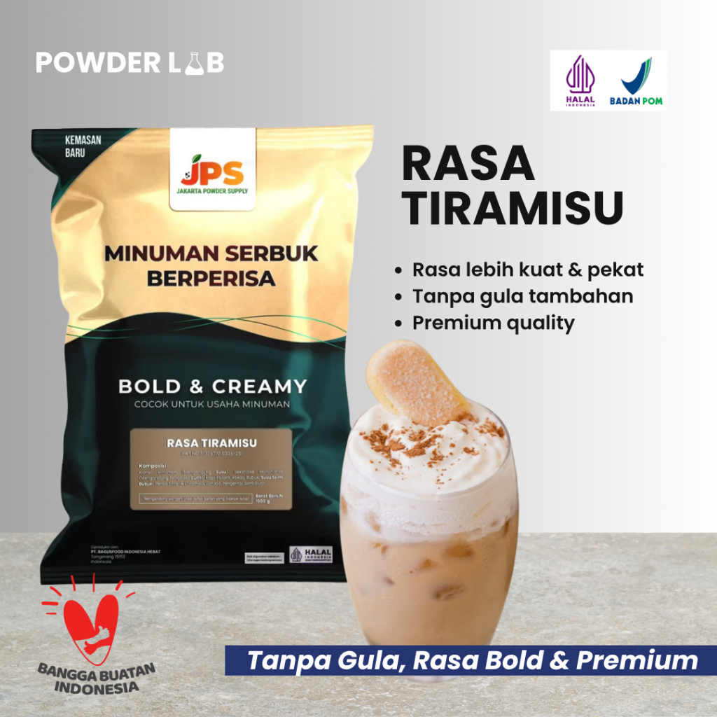 

Bubuk Minuman JPS Rasa Tiramisu 1 KG - Powder Drink Premium Plain
