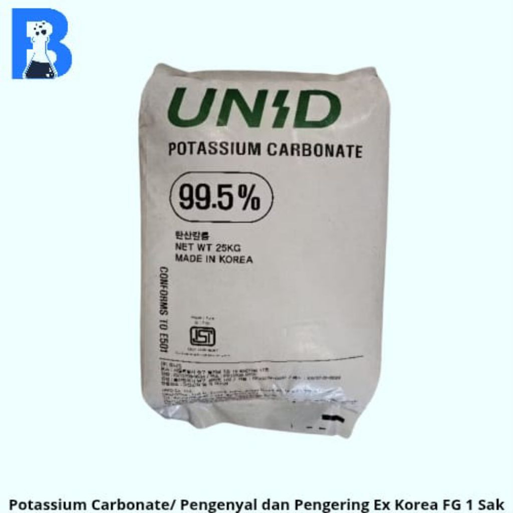 

Potassium Carbonate/ Pengenyal dan Pengering Ex Korea Food Grade 1 kg