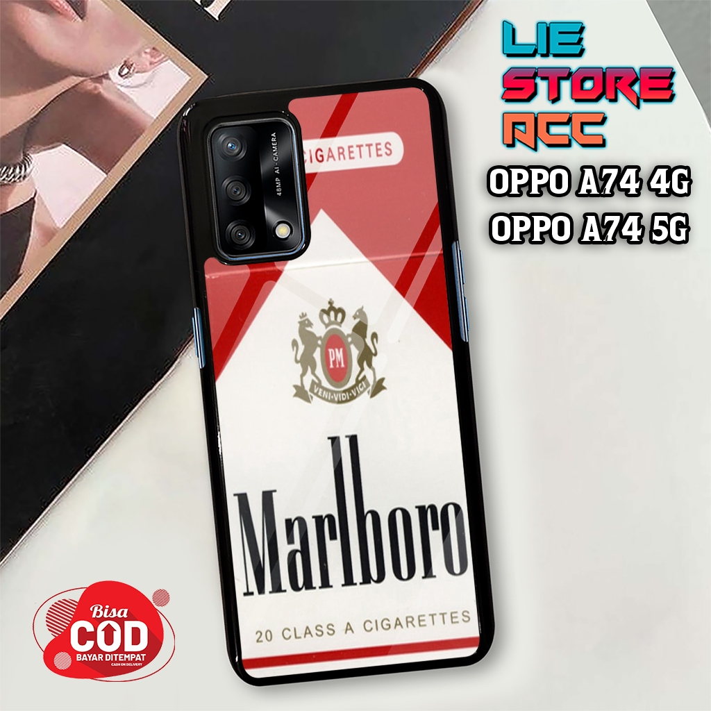 liestore_acc Case OPPO A74 4G / OPPO A74 5G Motif [ ROKOK ] Hp Glossy Casing Hardcase Softcase Bisa 