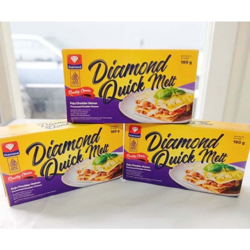

[oddsolshop] pekanbaru/Diamond Quick Melt 180GR Keju Cedar Cheddar Cheese Bahan Kue Baking Mix Cake
