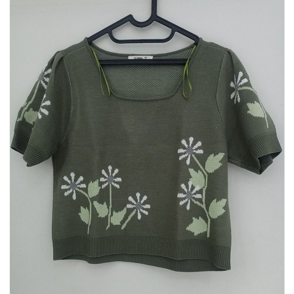 [Pre-Loved] Et Cetera Blouse Wanita Motif Bunga
