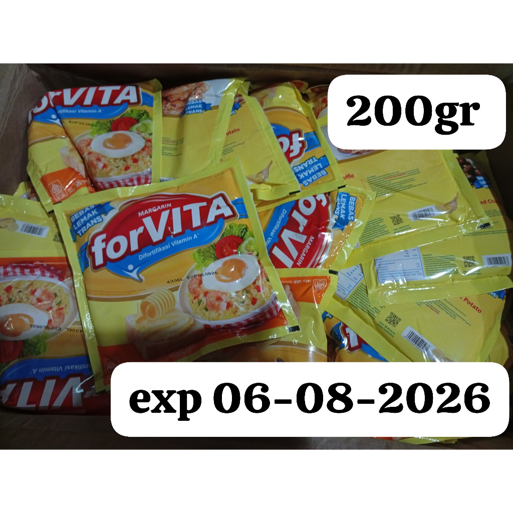 

FORVITA MARGARINE 200GRAM KEMASAN BARU TERMURAH