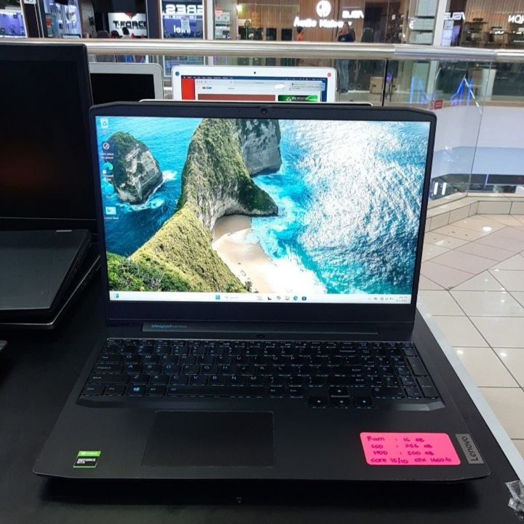 Laptop Lenovo Ideapad 81Y4 core i5-10300H NVIDIA GeForce GTX 1650 Ti Ram 16gb ssd 256gb hdd 500gb 73