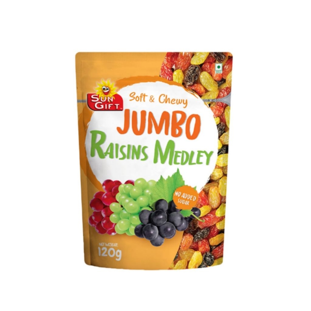 

Tong Garden Sun Gift Soft & Chewy Jumbo Raisins Medley 120 g