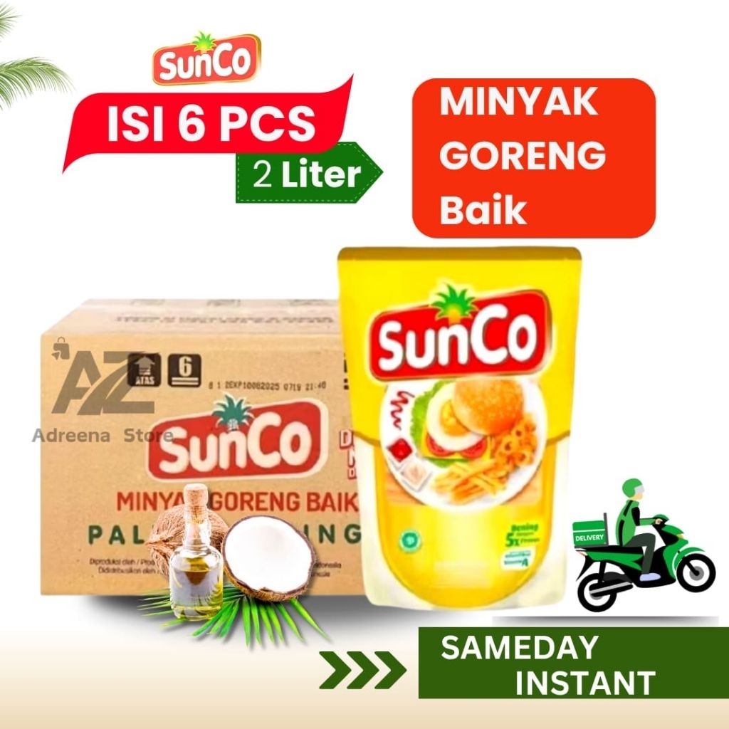 

Minyak Sunco 2L | Sunco 2 Liter | Sunco 1 dus isi 6