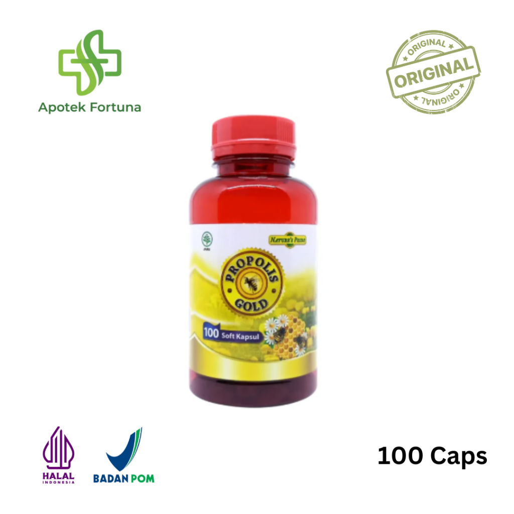 NATURE'S PRIDE PROPOLIS GOLD ISI 100 KAPSUL LUNAK / PROPOLIS GOLD