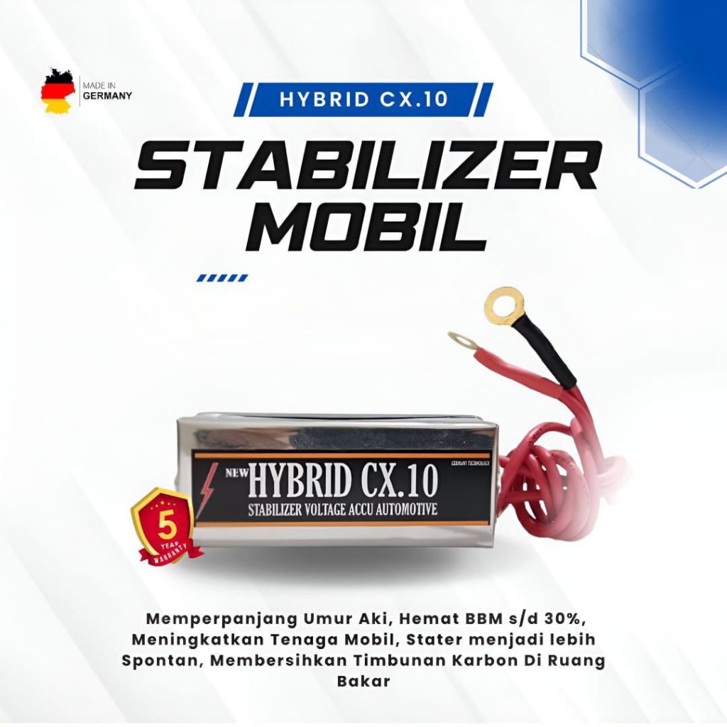 Stabilizer aki Hybrid Cx.10 Motor Hemat BBM