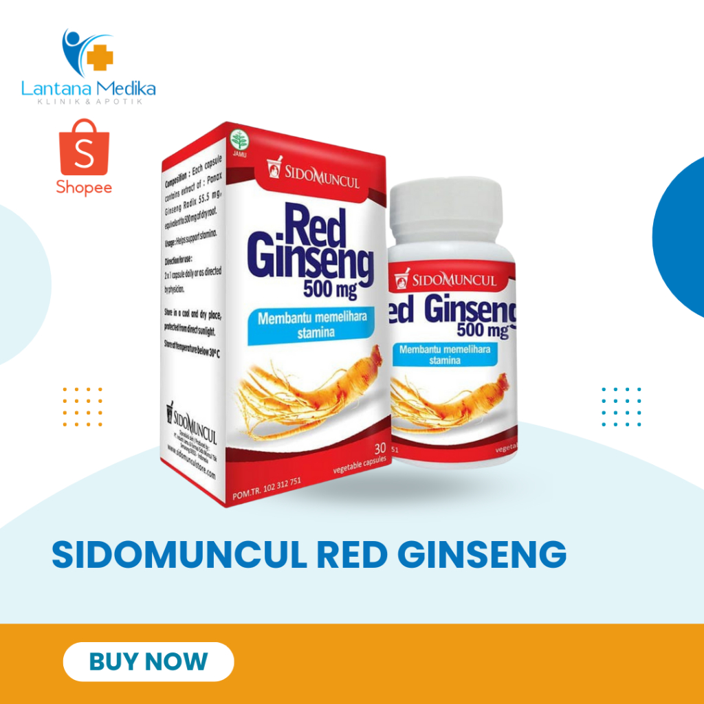 

Sido Muncul Red Ginseng 500mg 30 Tablet
