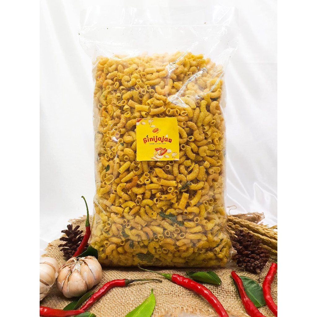 

Sinijajan Makaroni Asin Daun Jeruk 1kg 500gr 250gr